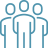 An icon illustration depicting a team of people.